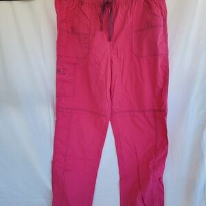 Wonderwink flex cargo women's Pink Casual Pants XL.